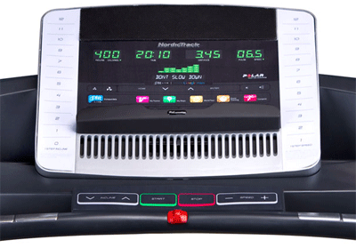 NordicTrack T 8.0 console