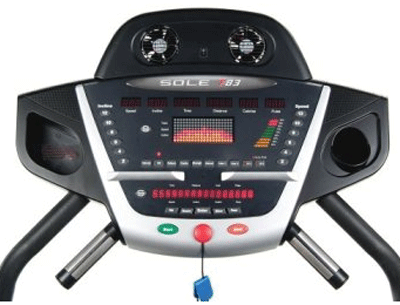 F83 treadmill console